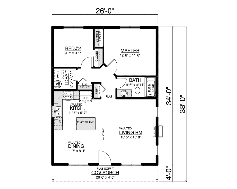Shasta ADU floor plan
