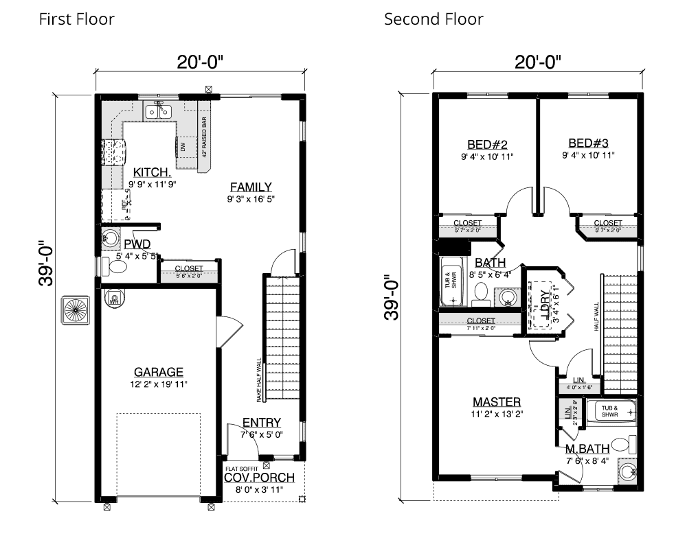 Westport Townhouse floor plan