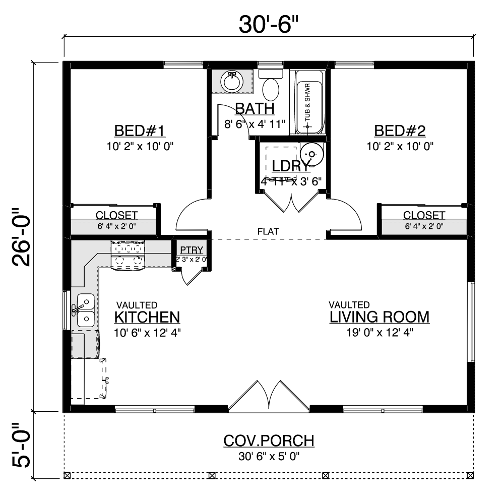 Pacific ADU floor plan