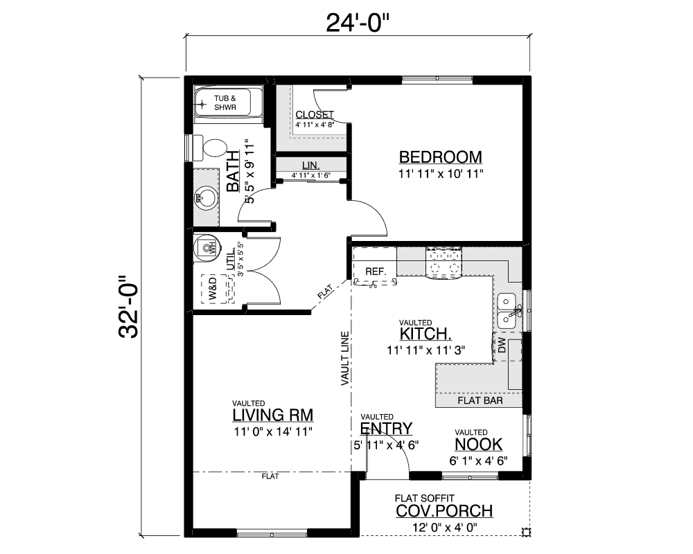 Ruston ADU floor plan