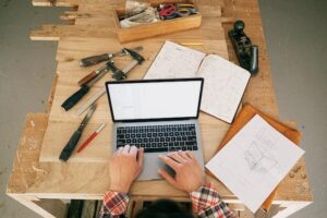 A Construction Manager Working on Building Permits