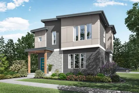 Modern home plan from True Built home