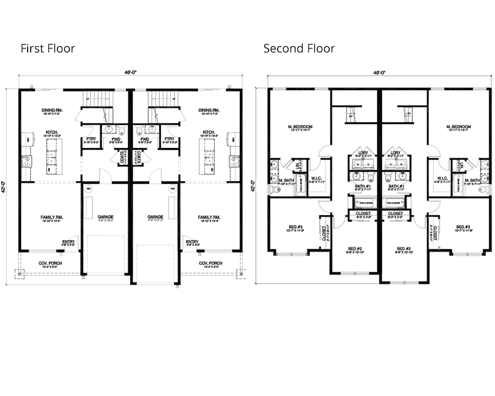 Clearwater Duplex floor plan